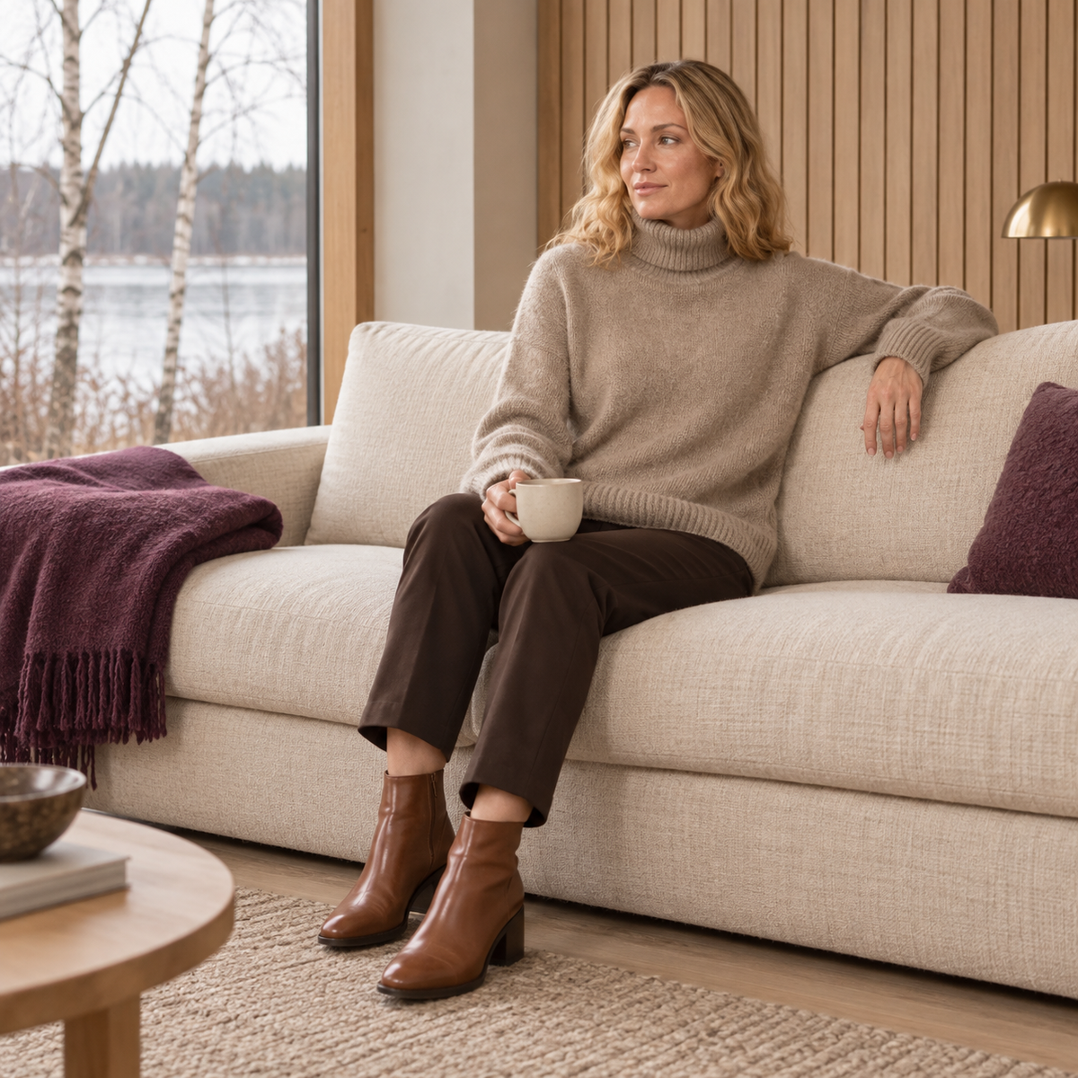 Weiche Strickmode für ruhige Wintermomente – Cora Elise